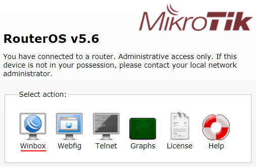 Выбор способов настройки роутера MikroTik