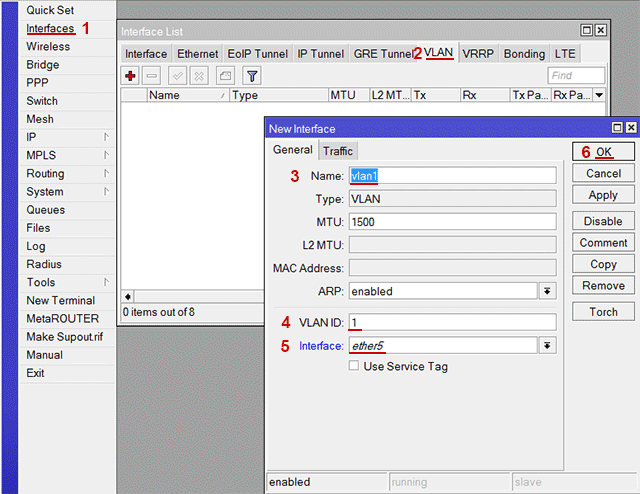 Добавляем VLAN в MikroTik