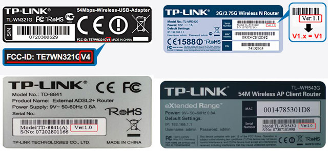 TP-Link hardware version -  