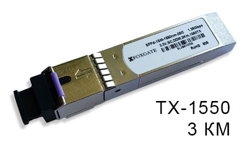 SFP модуль FoxGate 1.25G TX=1550 3км SC