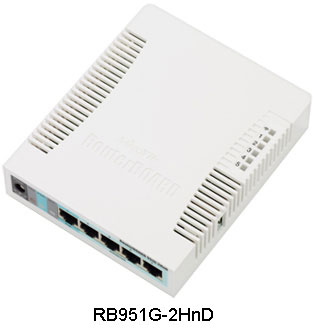 Wi-Fi роутер MikroTik RB951G-2HnD