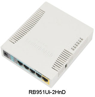 Wi-Fi роутер MikroTik RB951Ui-2HnD