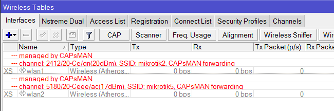Автоматическая настройка и запуск интерфейсов в MikroTik CAPsMAN