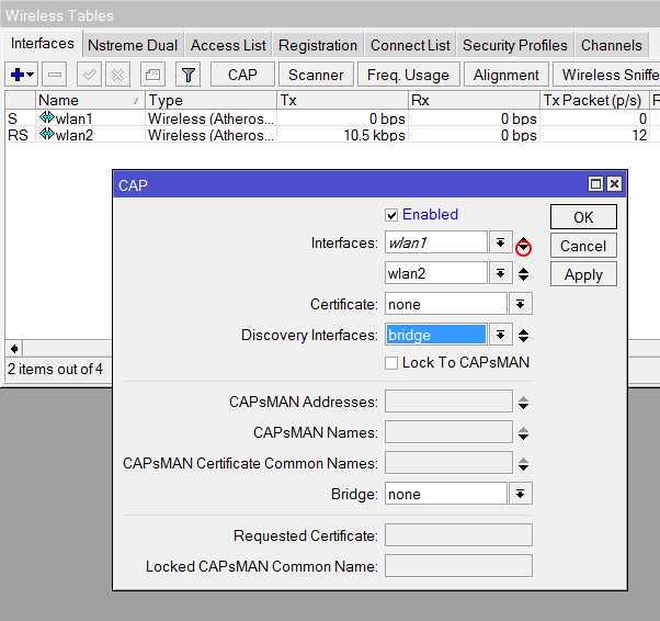  Wi-Fi      MikroTik CapsMan