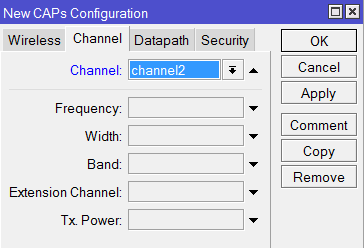 Выбор канала 2,4ГГц для гостевой сети в MikroTik CapsMan