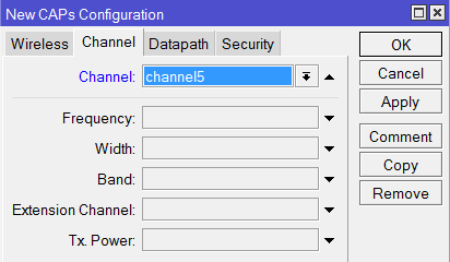 Выбор канала 5ГГц для гостевой сети в MikroTik CapsMan