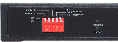 Переключатели на PoE коммутаторе TP-Link TL-SG1210MP