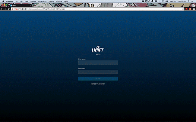Новый интерфейс UniFi Controller