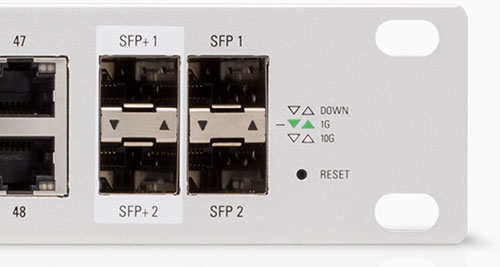 SFP и SFP+ порты коммутатора Ubiquiti UniFi Switch