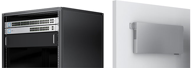 Установка Ubiquiti UniFi Switch 16-150W в 19-дюймовый шкаф и на стену