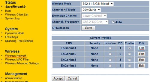 EnGenius - поиск Wi-Fi сетей