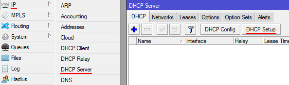  dhcp  MikroTik