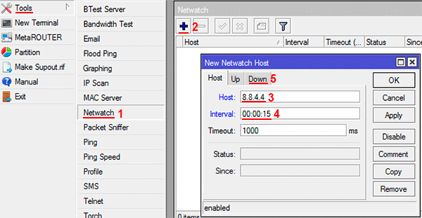  Netwatch  MikroTik