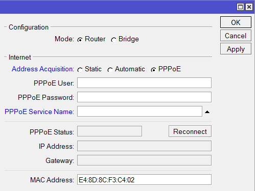  PPPoE Wi-Fi  MikroTik   