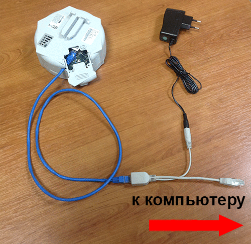 Подключение клиентской Wi-Fi точки MikroTik через POE инжектор