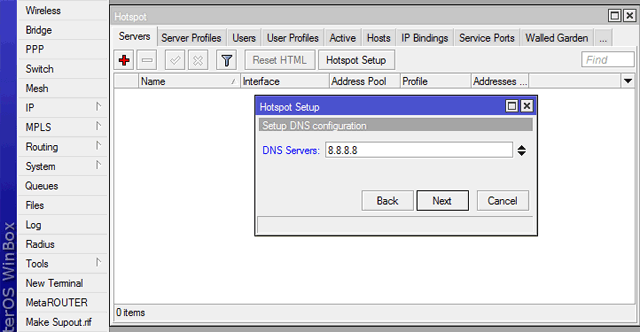 DNS  MikroTik HotSpot