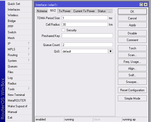 Настройка NV2 в MikroTik