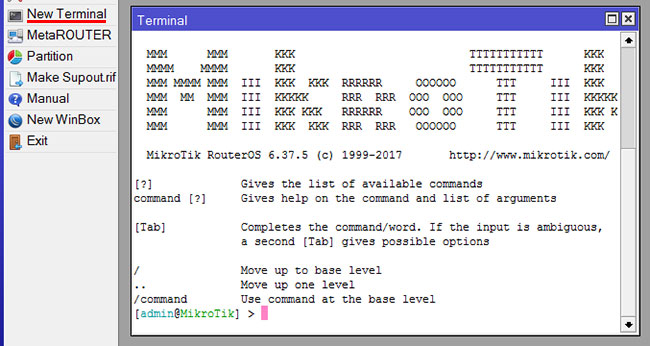  New Terminal   MikroTik