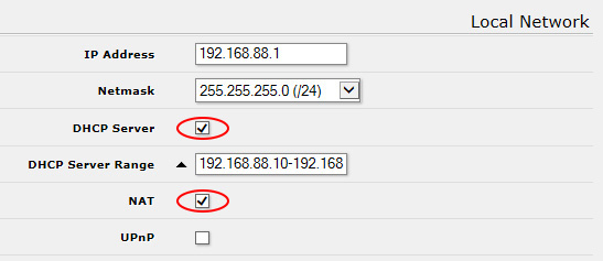 MikroTik QuickSet -  DHCP  NAT