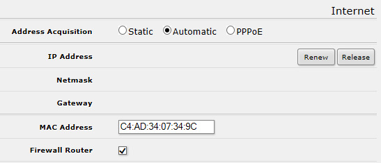 MikroTik QuickSet -    