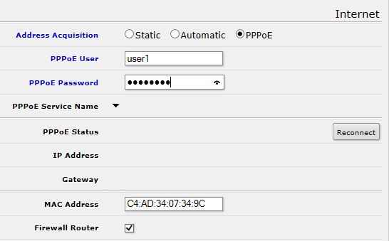 MikroTik QuickSet -  PPPoE