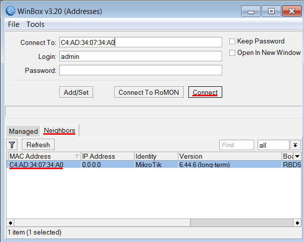 MikroTik WinBox