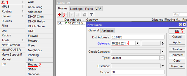 настройка шлюза mikrotik