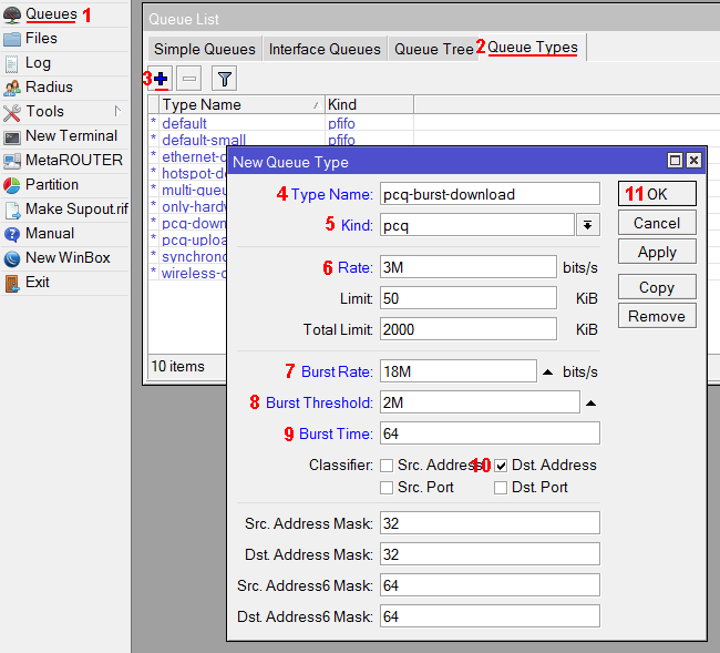  pcq burst     MikroTik