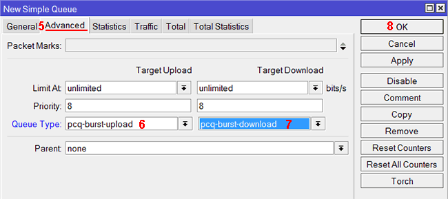  pcq burst   MikroTik