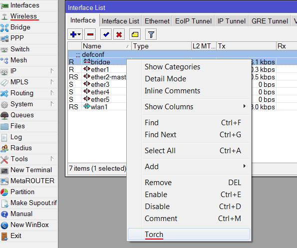 MikroTik -  IP    