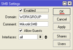  SMB  MikroTik