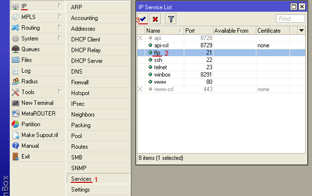  FTP  MikroTik