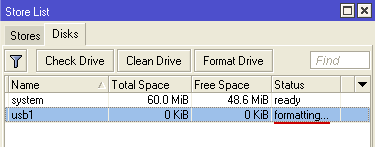   USB flash  MikroTik