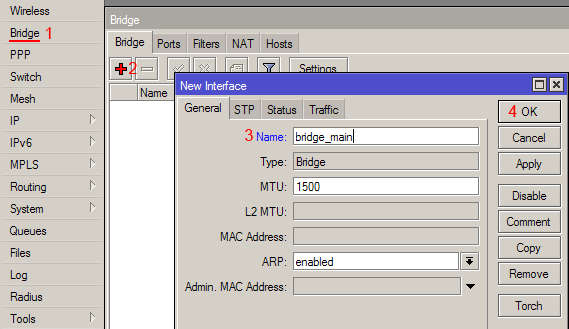   MikroTik  Bridge