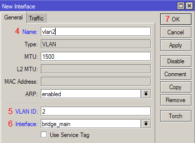 Настройка VLAN MikroTik