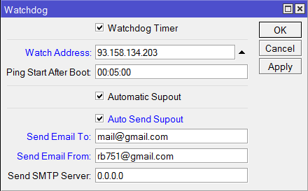 <br>					<span>
<br>						<span>Настройка WatchDog на MikroTik</span>
<br>					</span>
<br>