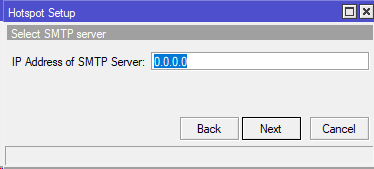 Настройка SMTP для hotspot