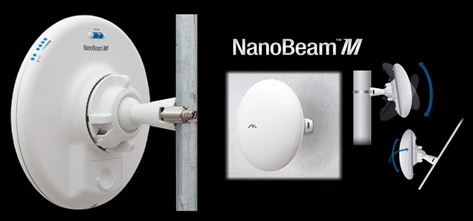 Крепление в точках доступа NanoBeam