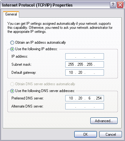 Internet Protocol (TCP/IP) 