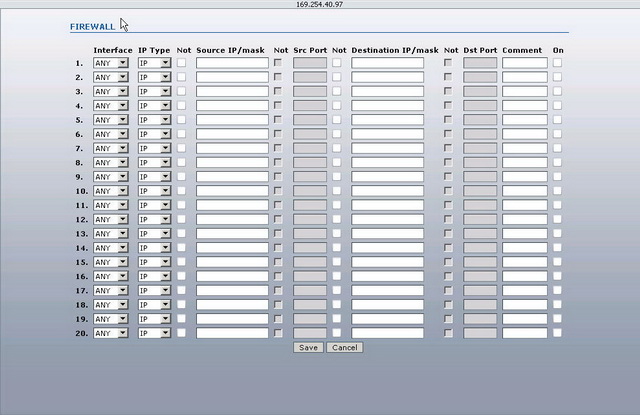 AirOS firewall