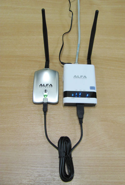 Подключение Wi-Fi адаптера к роутеру Alfa R36