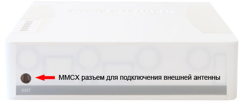 Разъем для подключения внешней антенны к MikroTik RB751