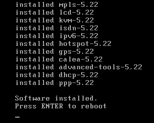 Процесс установки RouterOS на компьютер