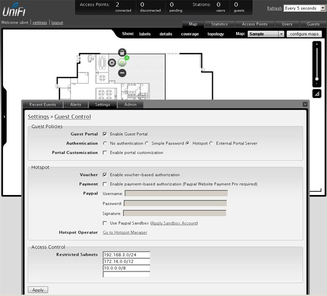  HotSpot  UniFi 